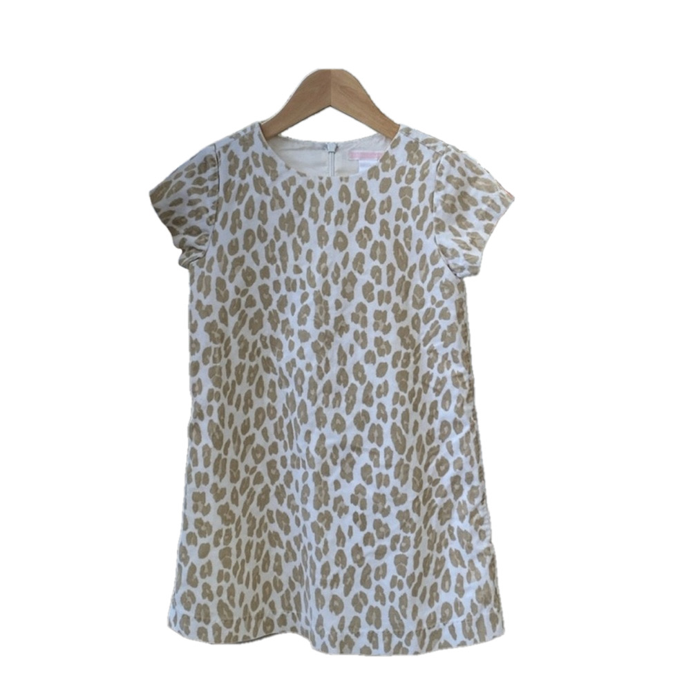 🍂Janie and jack leopard print girls dress size 2T GUC